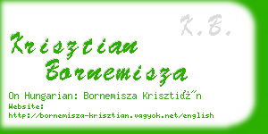 krisztian bornemisza business card